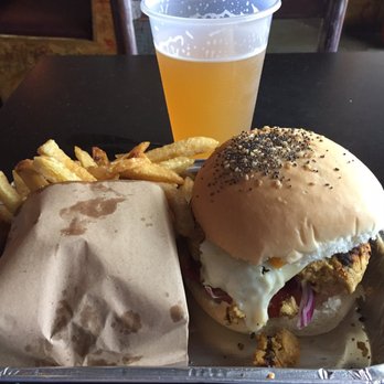 Burger Joint - Mexican (veggie) burger, fries, and cerveza - Burgers Near Me - Buenos Aires, C Burger Joint - Mexican (veggie) burger, fries, and cerveza - Burgers Near Me - Buenos Aires, C