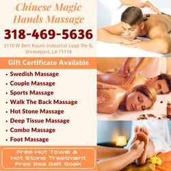 Chinese Magic Hands Massage - Walk-in & Appointment Welcome