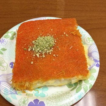 Knafeh Cafe - Knafeh w/ ishta (cream). - Middle Eastern Near Me - Anaheim, California