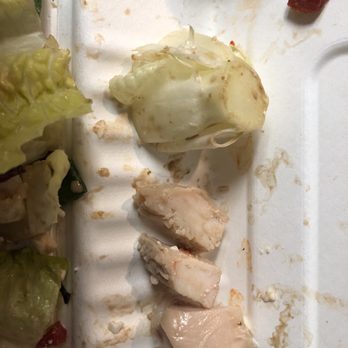 KC's American Kitchen - Boiled chicken ( no grilled marks or seasoning) and nasty lettuce "ender" :( - American Near Me - Windsor, California
