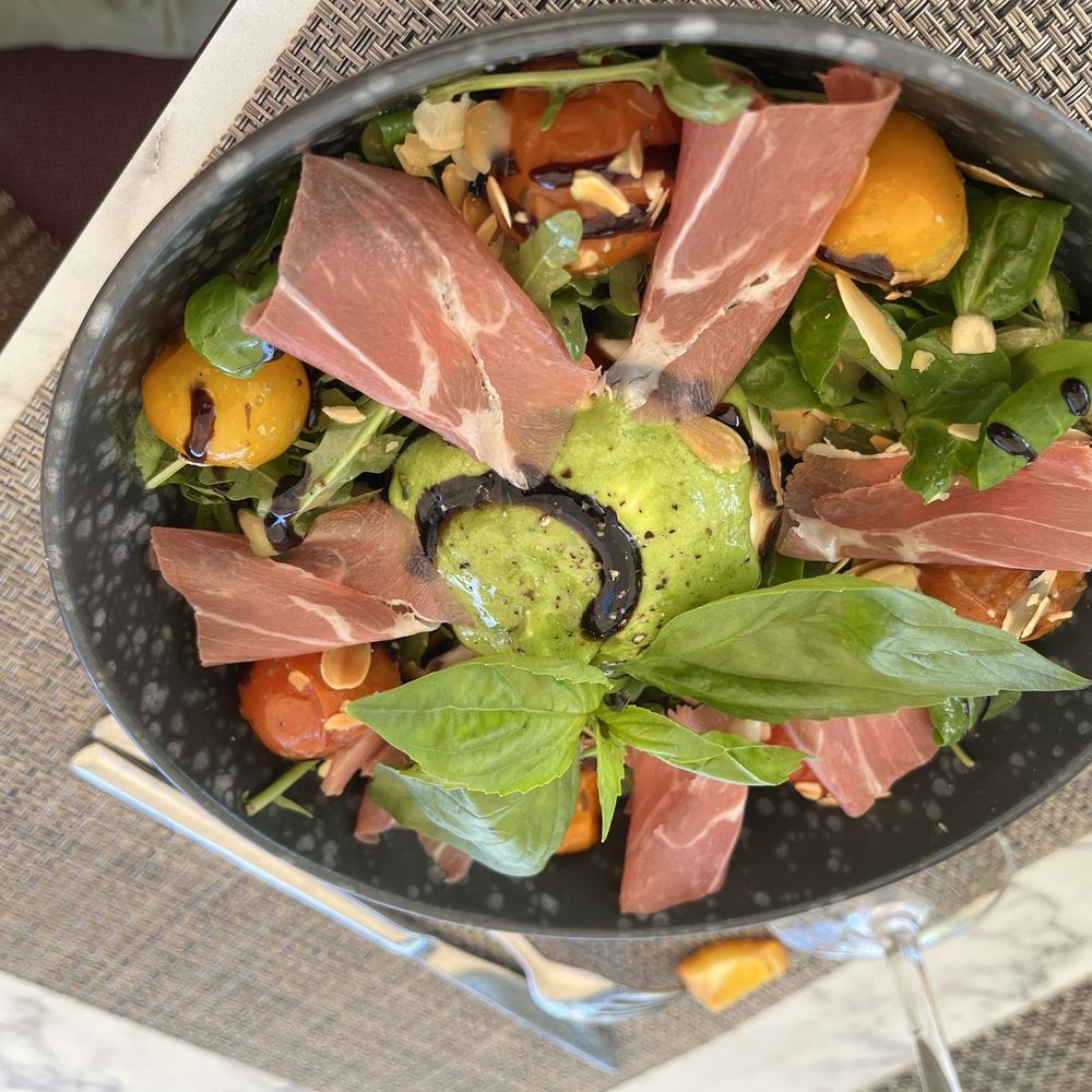 El Sabor - Burrata Serrano salad - Tapas/Small Plates Near Me - Port de Sóller, PM