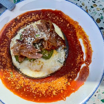 Fresco Cocina - Huevos Rancheros with Achiote Roasted Pork - Tacos Near Me - Carlsbad, California Fresco Cocina - Huevos Rancheros with Achiote Roasted Pork - Tacos Near Me - Carlsbad, California
