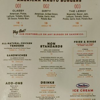 Double Standard - Menu sheet - Burgers Near Me - Coronado, California Double Standard - Menu sheet - Burgers Near Me - Coronado, California