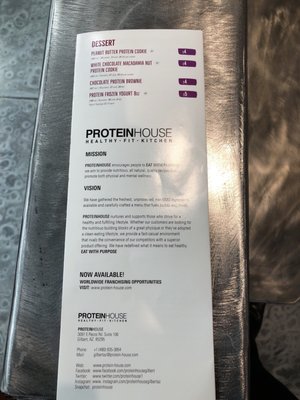Menu photo 6 PROTEINHOUSE Gilbert, AZ