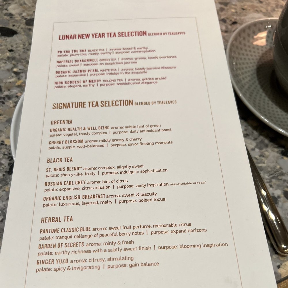 Astra - Lunar New Year afternoon tea, tea selection - American Near Me - San Francisco, California Astra - Lunar New Year afternoon tea, tea selection - American Near Me - San Francisco, California