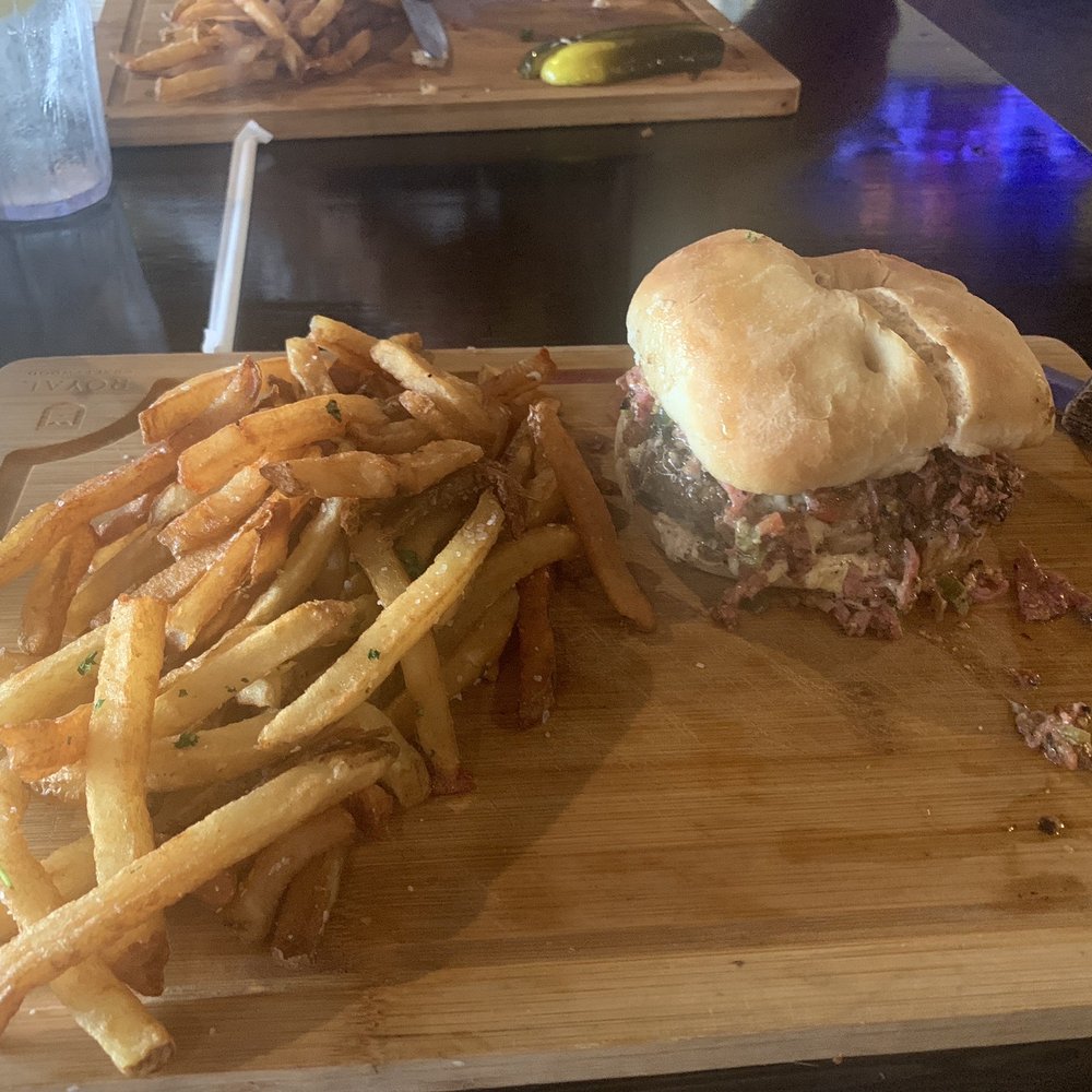 Burger of the month and homemade fries!