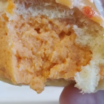 Donut Hub - Orange dreamsicle cheescake inside the donut ...*drooool* - Donuts Near Me - Orange, California