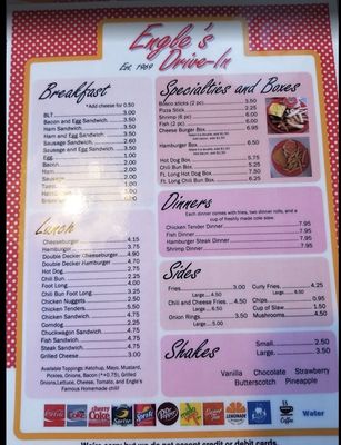 Menu photo 1 Engle's Drive-In Pineville, KY Menu photo 1 Engle's Drive-In Pineville, KY