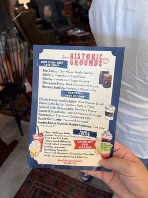 Menu photo 1 Historic Grounds Coffee Shop Beaufort, NC Menu photo 1 Historic Grounds Coffee Shop Beaufort, NC