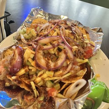 Pola's Mariscos - Tostilocos con ceviche - Seafood Near Me - Montclair, California