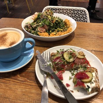 Green Engine Coffee - Salmon toast and classic latte - Coffee & Tea Near Me - Haverford, Pennsylvania Green Engine Coffee - Salmon toast and classic latte - Coffee & Tea Near Me - Haverford, Pennsylvania