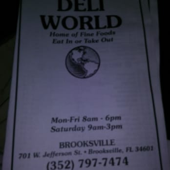 Deli World - They have a great choice of breakfast and lunch. Everything homemade. Everyone very nice. - Delis Near Me - Brooksville, Florida