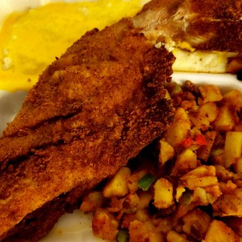 The Serving Spoon - Whole Catfish, Grits and Potatoes. Winner! - Breakfast & Brunch Near Me - Inglewood, California The Serving Spoon - Whole Catfish, Grits and Potatoes. Winner! - Breakfast & Brunch Near Me - Inglewood, California