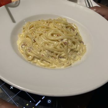 Serafina Times Square - Spaghetti Carbonara - Italian Near Me - New York, New York