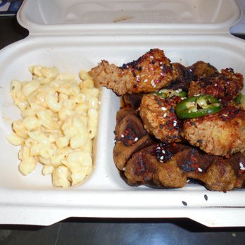The Bougie Waffle - Two of the signature items: SMACKaroni and The Sweet Chick. - Food Trucks Near Me The Bougie Waffle - Two of the signature items: SMACKaroni and The Sweet Chick. - Food Trucks Near Me