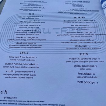 Hau Tree - Menu - Seafood Near Me - Honolulu, Hawaii
