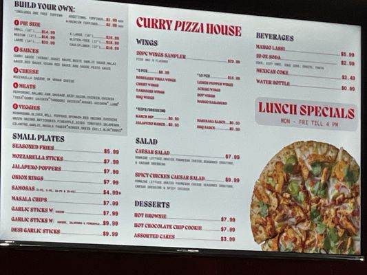 Menu photo 1 Curry Pizza House Katy Katy, TX