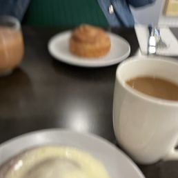Morning bun . Again they served us yesterday's buns . It was OK I left wishing we had eaten at Black Bear Morning bun . Again they served us yesterday's buns . It was OK I left wishing we had eaten at Black Bear