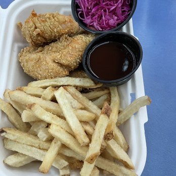 Oh My Chicken - Chicken tenders with fries and purple slaw. - Chicken Shop Near Me - Tucson, Arizona