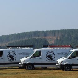 Bull Run Electric - Our fleet of service vans ready to come visit you!