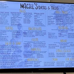 Maciel's Tortas & Tacos - Menu