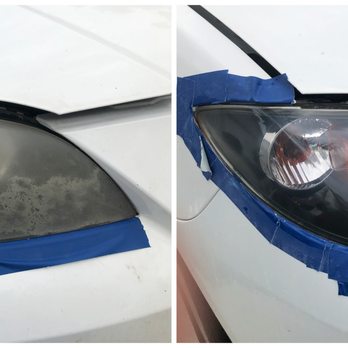 Naples Headlight Restoration - Mazda - Auto Detailing Near Me Naples Headlight Restoration - Mazda - Auto Detailing Near Me