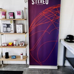 Stereo Coffee Roasters - Display case inside Stereo