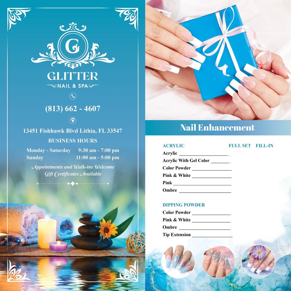 THE GLITTER NAILS AND SPA 64 Photos 13451 Fishhawk Blvd, Lithia