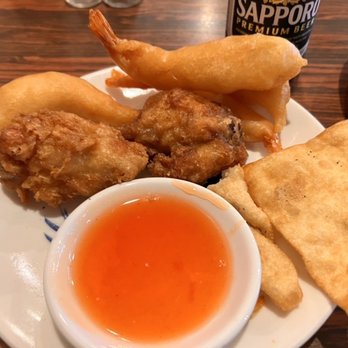 Sun China - Side of shrimp,chicken and sauce included. - Chinese Near Me - Sanger, California