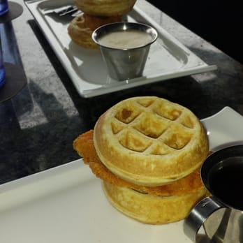 Topgolf - Chicken and waffle sliders for breakfast. - Golf Near Me - Ashburn, Virginia