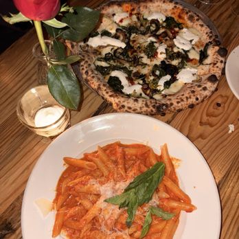 Ainslie Bowery - Penne Alla Vodka and Kale & Brussels Pizza - Italian Near Me - New York, New York Ainslie Bowery - Penne Alla Vodka and Kale & Brussels Pizza - Italian Near Me - New York, New York