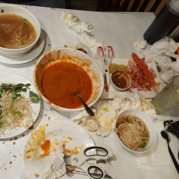 Crawfish Noodle & Grill - The food was so good. This is what it looks like after you have Snow Crab. It's messy. But, oh so worth it. - Cajun/Creole Near Me - Modesto, California