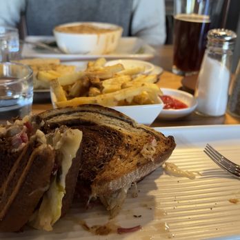 Yolked Farm To Table - a sandwich and fries - American Near Me - Windham, Maine