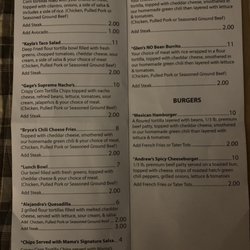 Sophia's Mexican Food - Menu