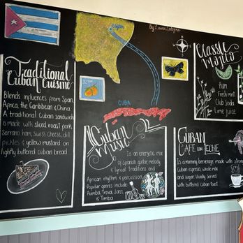 The Hush Cuban kitchen & bar - a menu on the wall - Cuban Near Me - Clayton, Georgia The Hush Cuban kitchen & bar - a menu on the wall - Cuban Near Me - Clayton, Georgia