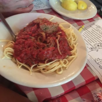 Pasta Jay's - Kids spaghetti and meatballs. Same spicy marina sauce. Kid couldn't eat it - Italian Near Me - Moab, Utah Pasta Jay's - Kids spaghetti and meatballs. Same spicy marina sauce. Kid couldn't eat it - Italian Near Me - Moab, Utah