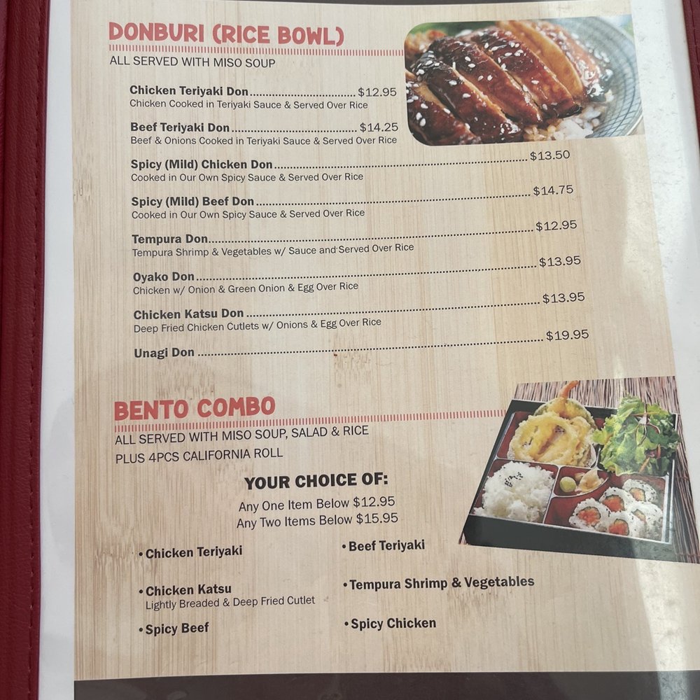 Sakura Sushi - Menu 5/31/22 - Sushi Bars Near Me - Roseburg, Oregon