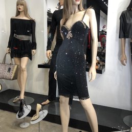 Beautiful at least $2,500 Swarovski sequined stuffed dress.