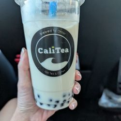 CaliTea Organic Coffee & Tea - Water down sweet milk, no tea flavor with hard boba. This was what they called Jasmine Milk Tea on February 28, 2026
