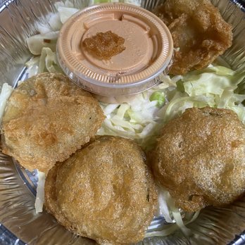 Slapfish - Housemade Pickles (fried) minus a few, lol - Seafood Near Me - Indianapolis, Indiana