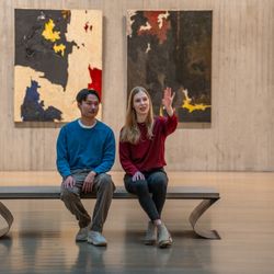 Clyfford Still Museum - Visitors in the Clyfford Still Museum galleries, photo by Brent Andeck