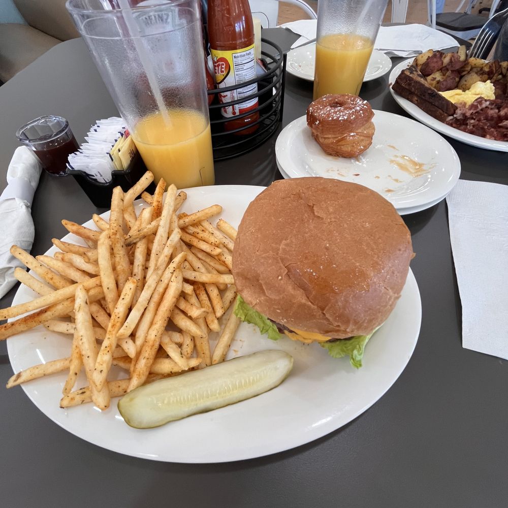 Eggs Up Grill - This was the burger and fries, burger was juicy not greasy had flavor was made fresh as well as the fries they were both 10/10 - Breakfast & Brunch Near Me - Jacksonville, North Carolina Eggs Up Grill - This was the burger and fries, burger was juicy not greasy had flavor was made fresh as well as the fries they were both 10/10 - Breakfast & Brunch Near Me - Jacksonville, North Carolina
