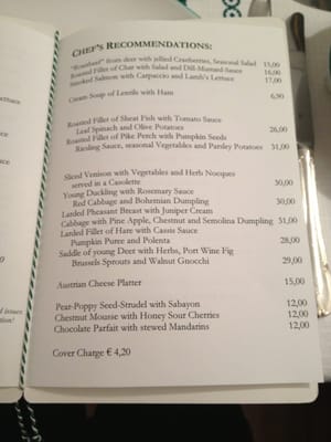 Menu photo 2 Restaurant Goldener Hirsch Salzburg, 5