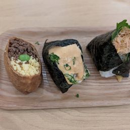 Salmon, Inari & Karaage.