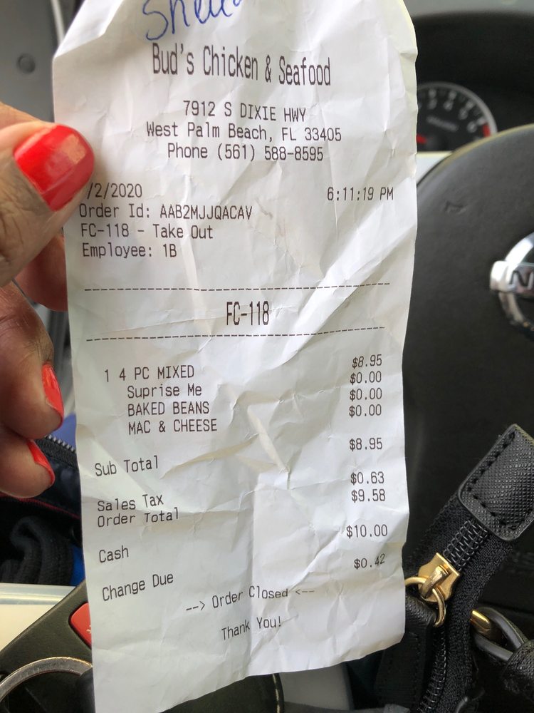 BUD’S CHICKEN & SEAFOOD 14 Photos & 32 Reviews 7912 S Dixie Hwy