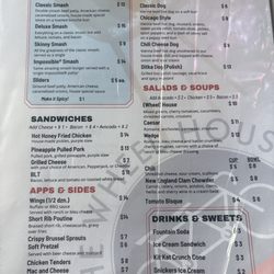 The Wheel House Niwot - Menu