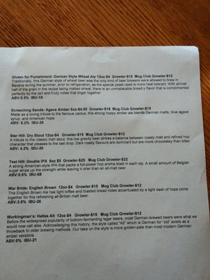 Menu photo 5 Big Hart Brewing Company Hart, MI