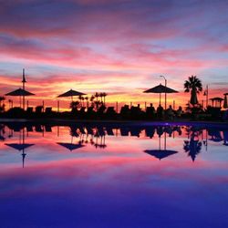 Cape Rey Carlsbad Beach, a Hilton Resort and Spa - Winter Sunset at Cape Rey Resort Pool
