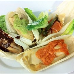 DeJesus Deli & Grocery - This we call hot tamales are made of corn and red salsa green and mole and jalapeño and cheese
