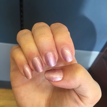 Daki Salon - In love with this Shellac color! Like a rose-blush-metallic - Skin Care Near Me - Chicago, Illinois